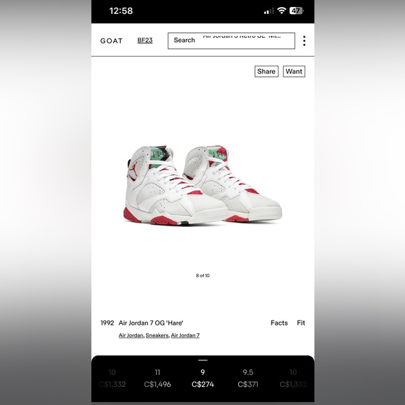 Air Jordan 7 hare - Picture 10 of 10